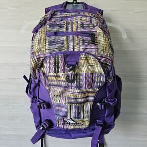 High Sierra Loop Daypack Water Resistant Backpack Purple Large Travel School Gym